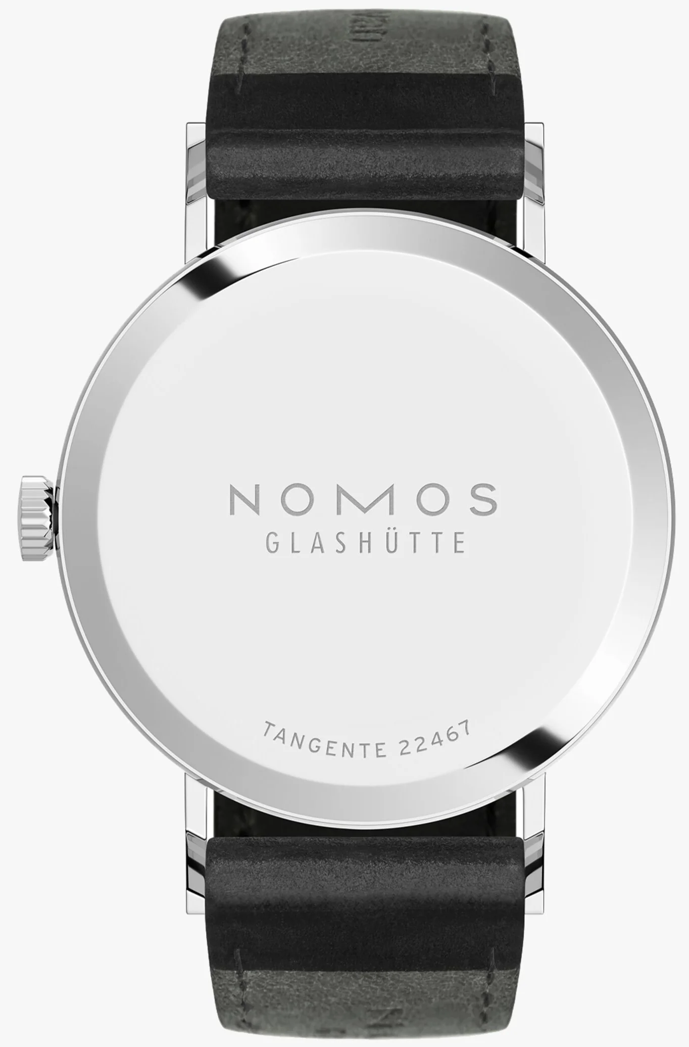 Nomos Glashutte Tangente 2Date Blue Steel Back Watch - Image 2