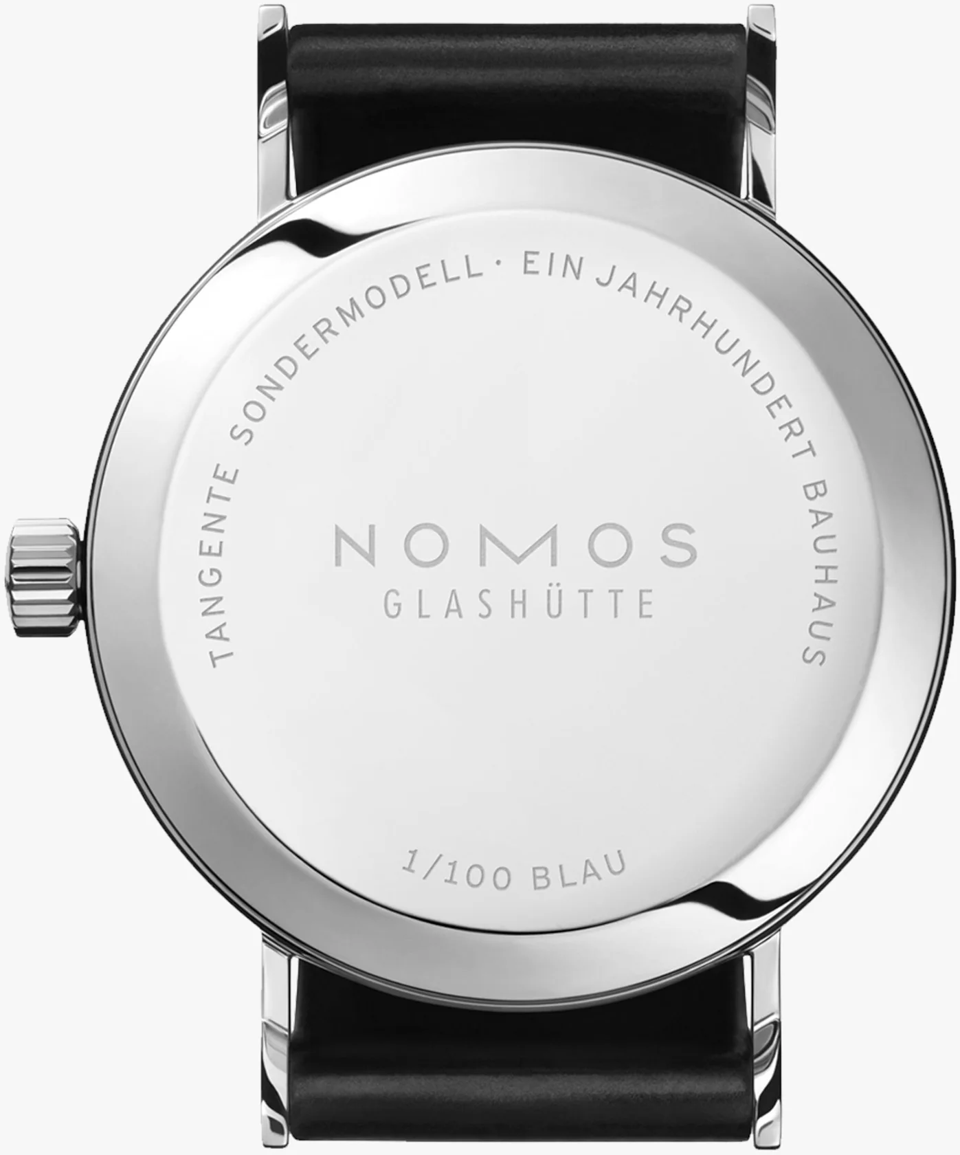 Nomos Glashutte Watch Tangente 33 Bauhaus Blue Limited Edition - Image 2