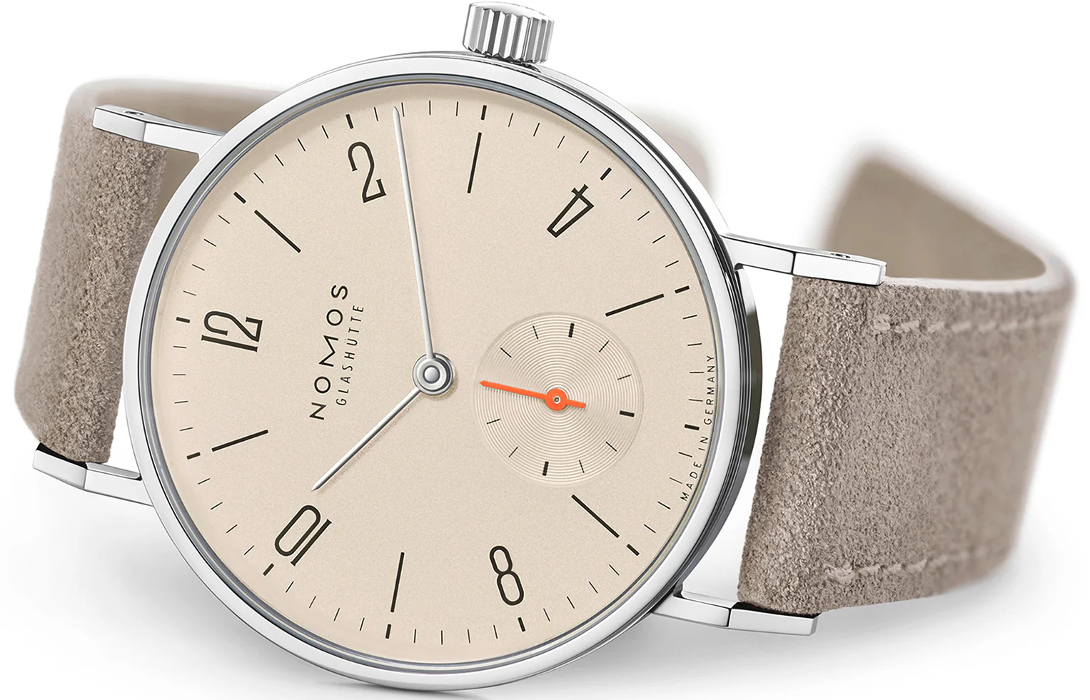 Nomos Glashutte Tangente 33 Champagne Steel Back Watch - Image 3
