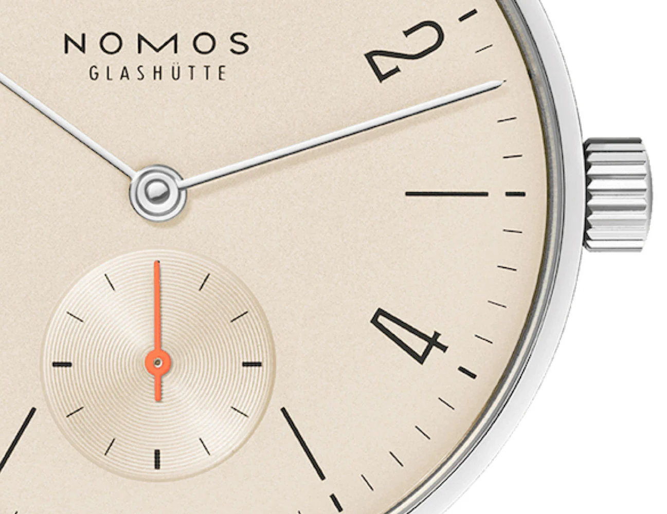 Nomos Glashutte Tangente 33 Champagne Steel Back Watch - Image 4