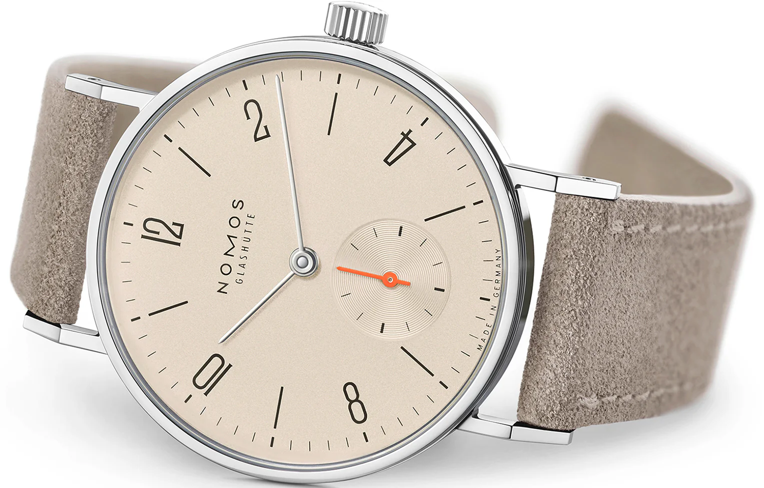 Nomos Glashutte Tangente 33 Champagne Sapphire Crystal Watch - Image 3
