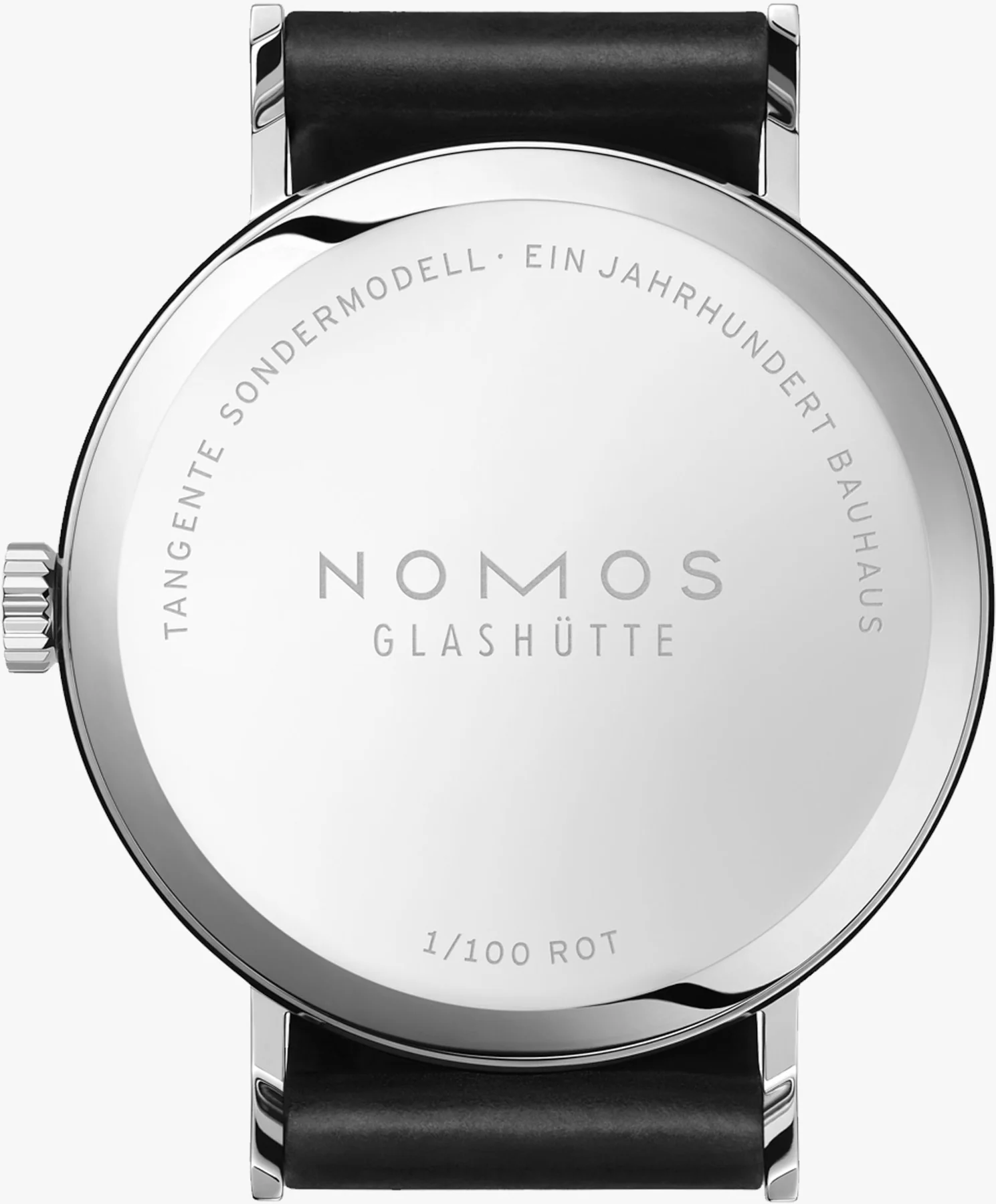 Nomos Glashutte Watch Tangente 38 Bauhaus Red Limited Edition - Image 2
