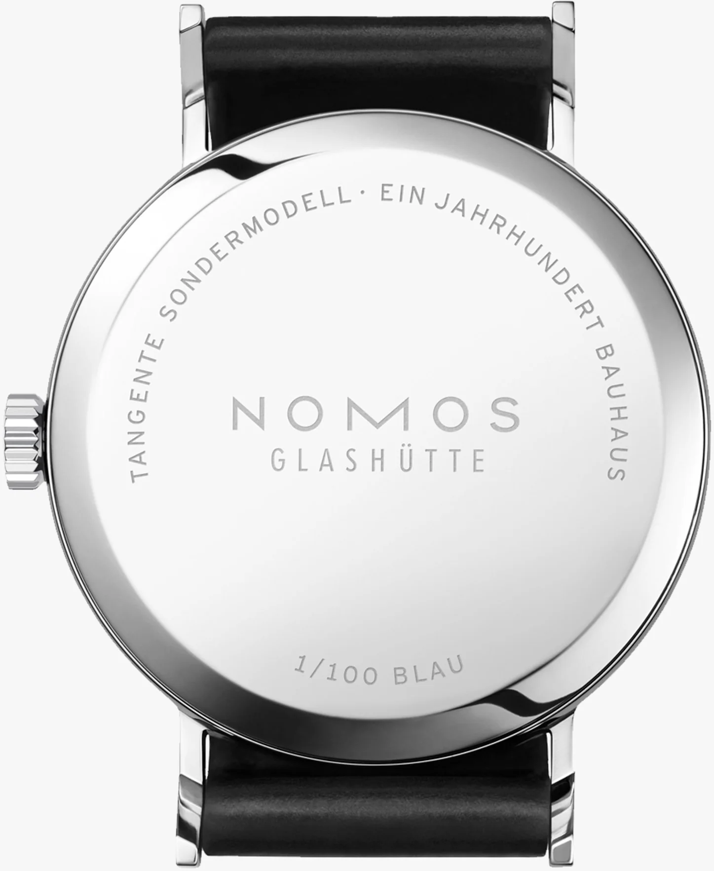 Nomos Glashutte Watch Tangente Bauhaus Blue Limited Edition D - Image 2