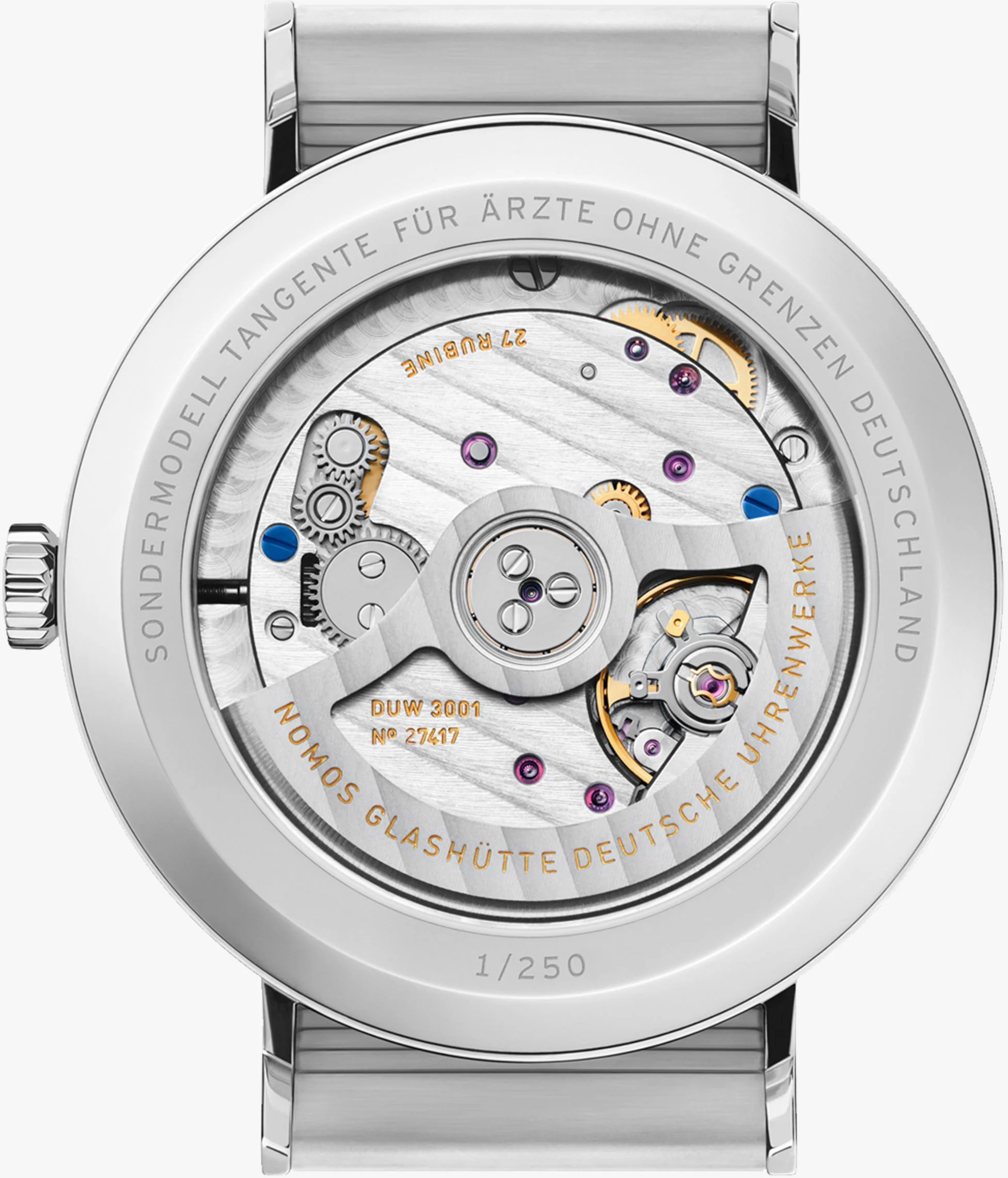 Nomos Glashutte Watch Tangente Neomatik 39 Arzte Ohne Grenzen Limited Edition - Image 2