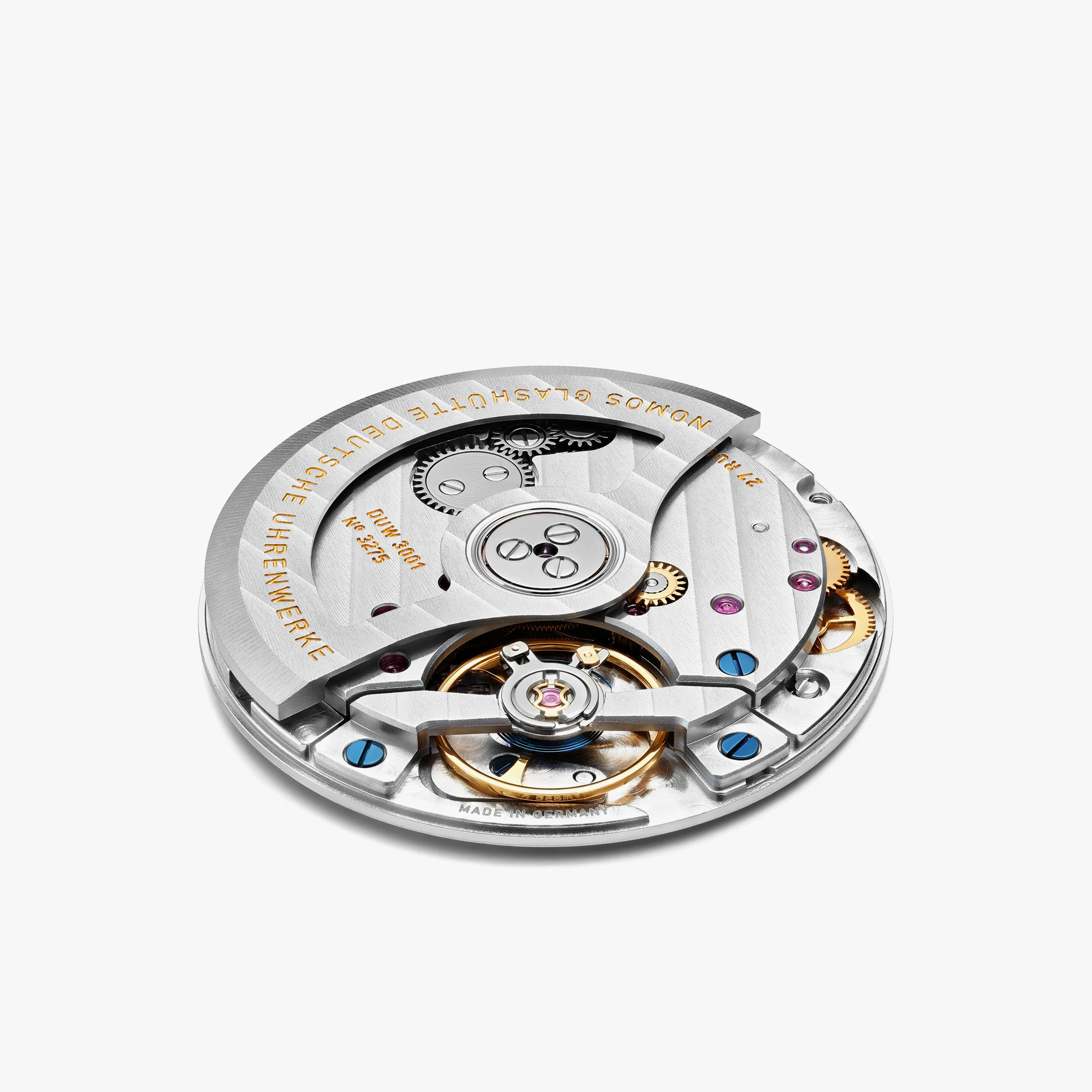 Nomos Glashutte Tangente Neomatik 39 Blue Gold Steel Back Watch - Image 9