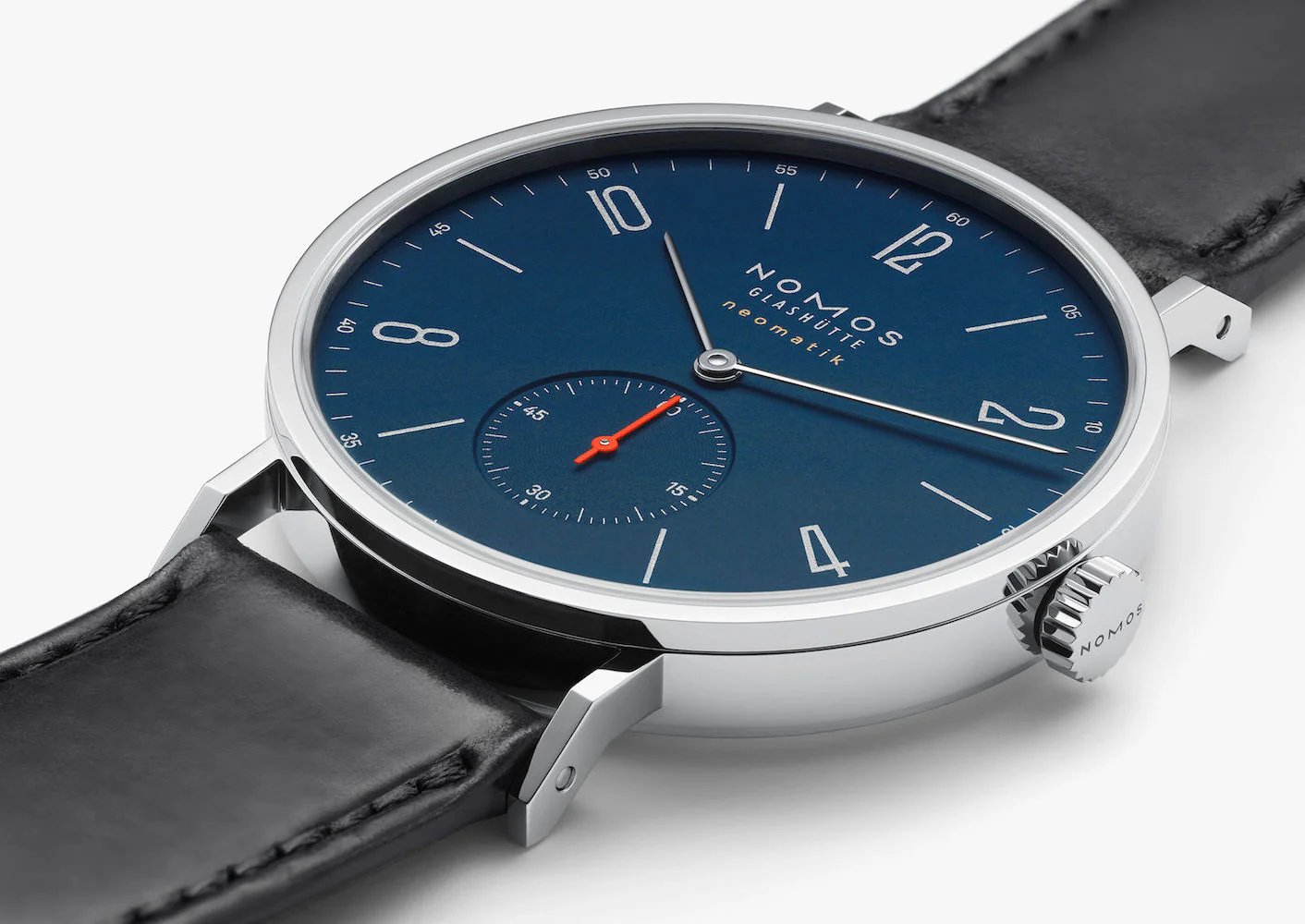 Nomos Glashutte Tangente Neomatik 39 Nachtblau Sapphire Crystal Watch - Image 5
