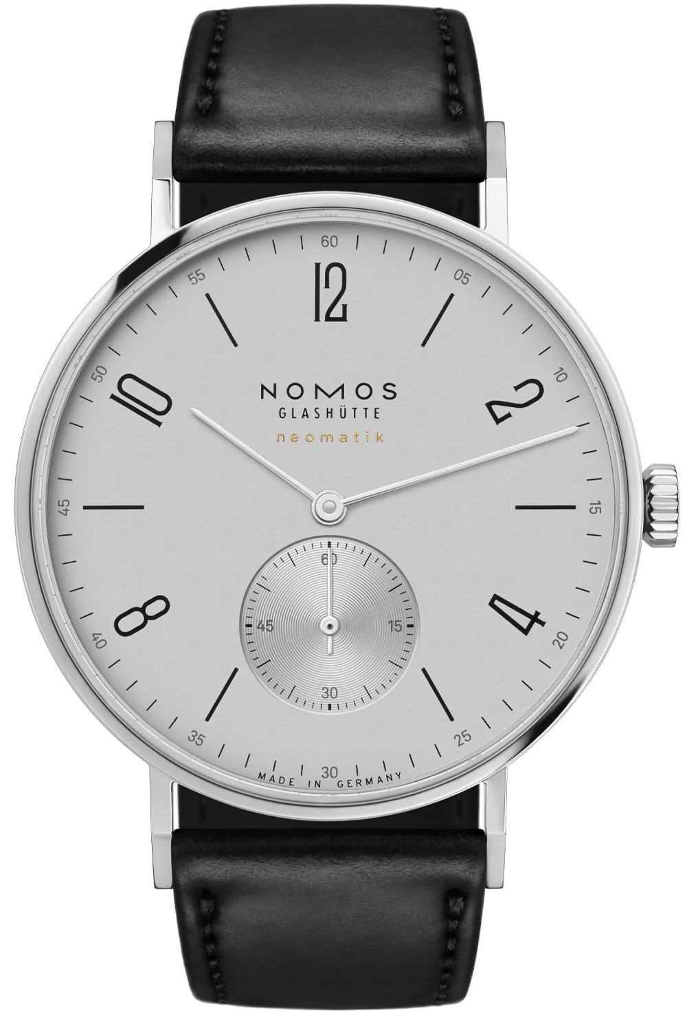 Nomos Glashutte Tangente Neomatik 39 Platinum Grey Sapphire Crystal Watch