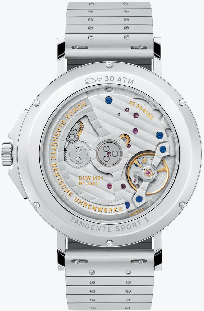 Nomos Glashutte Tangente Sport Neomatik 42 Date Marine Black Sapphire Crystal Watch - Image 2