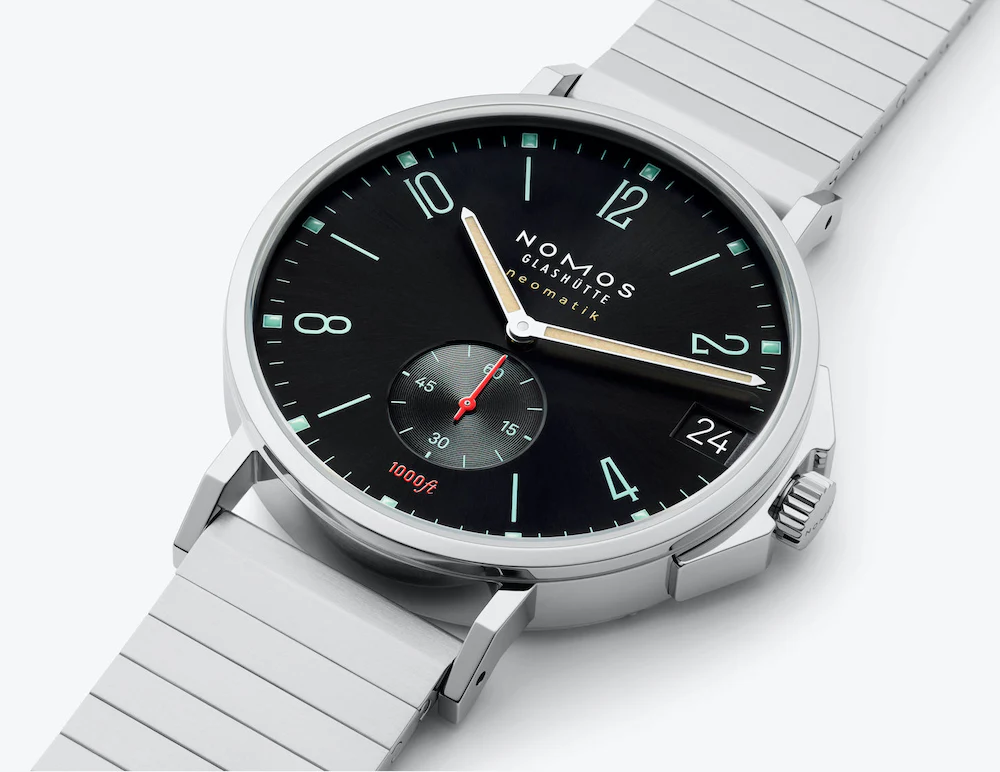 Nomos Glashutte Tangente Sport Neomatik 42 Date Marine Black Sapphire Crystal Watch - Image 3