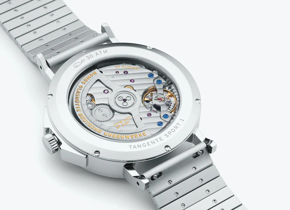 Nomos Glashutte Tangente Sport Neomatik 42 Date Marine Black Sapphire Crystal Watch - Image 7