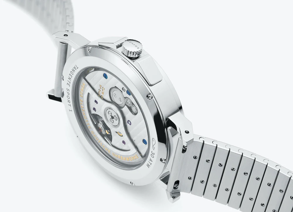 Nomos Glashutte Tangente Sport Neomatik 42 Date Marine Black Sapphire Crystal Watch - Image 8