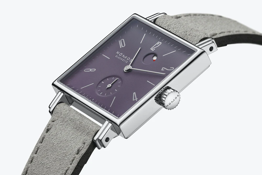 Nomos Glashutte Watch Tetra Plum Steel Back - Image 4