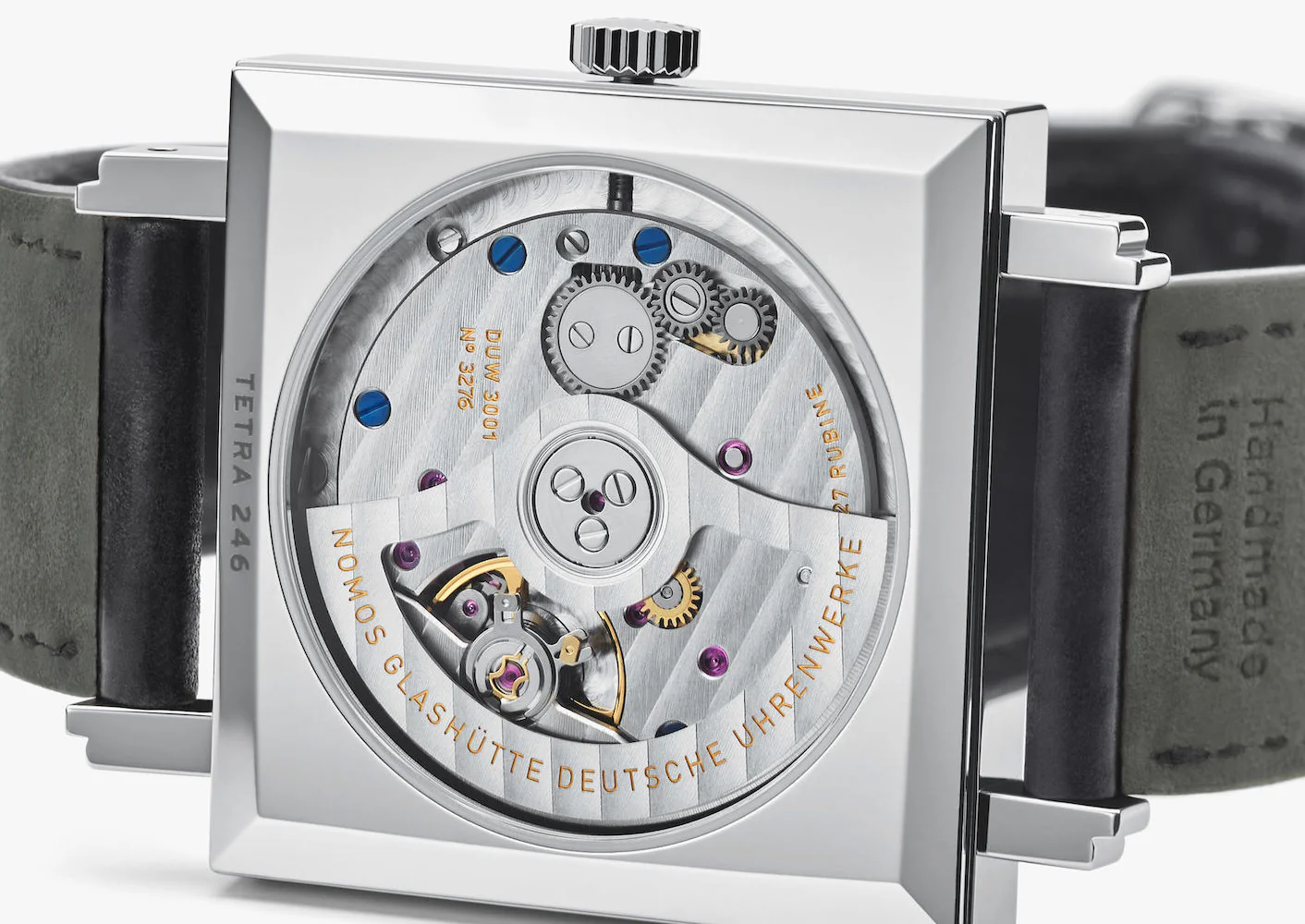 Nomos Glashutte Tetra Silvercut Sapphire Crystal Watch - Image 5