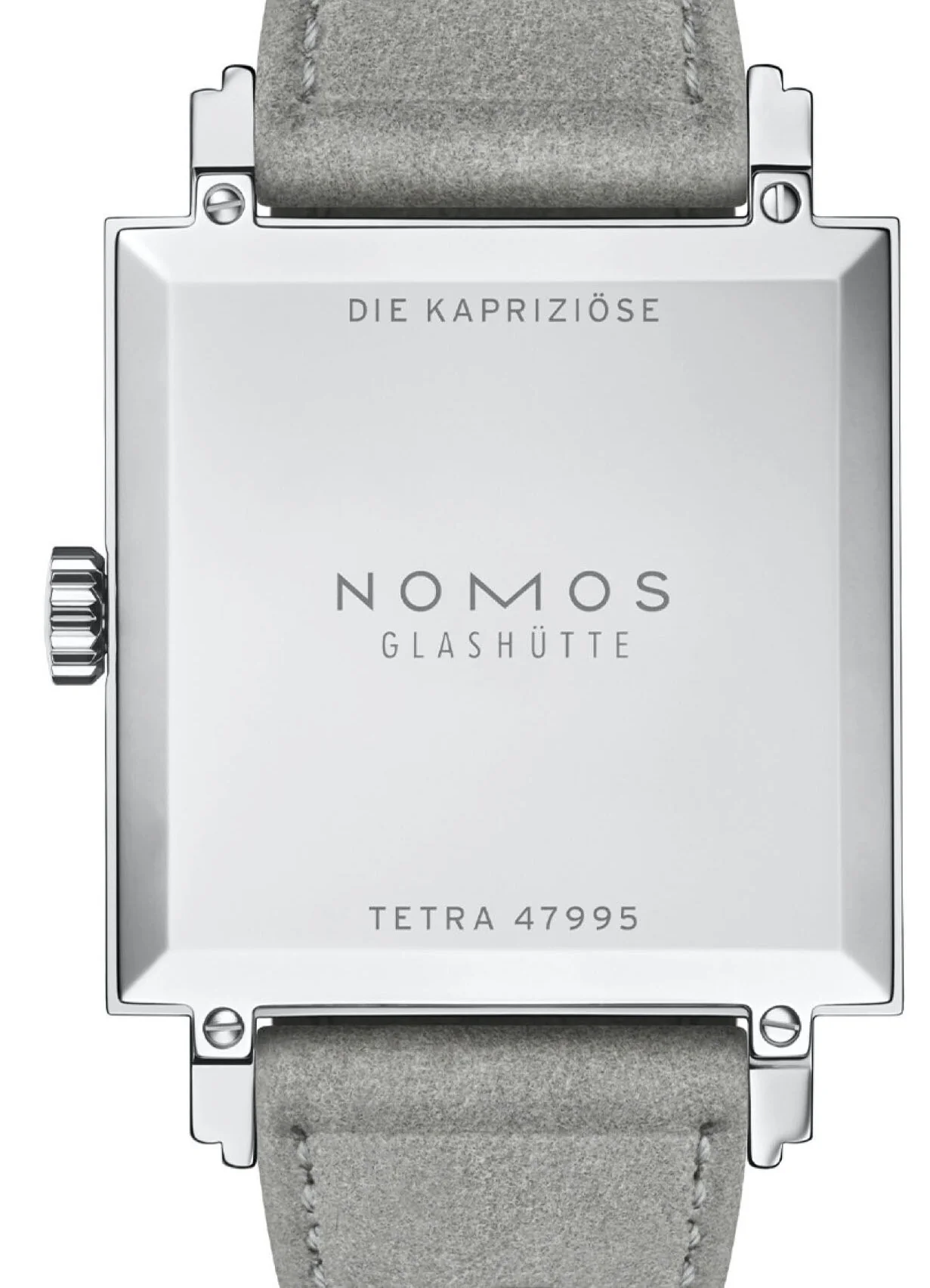 Nomos Glashutte Tetra Silvercut Steel Back Watch - Image 2