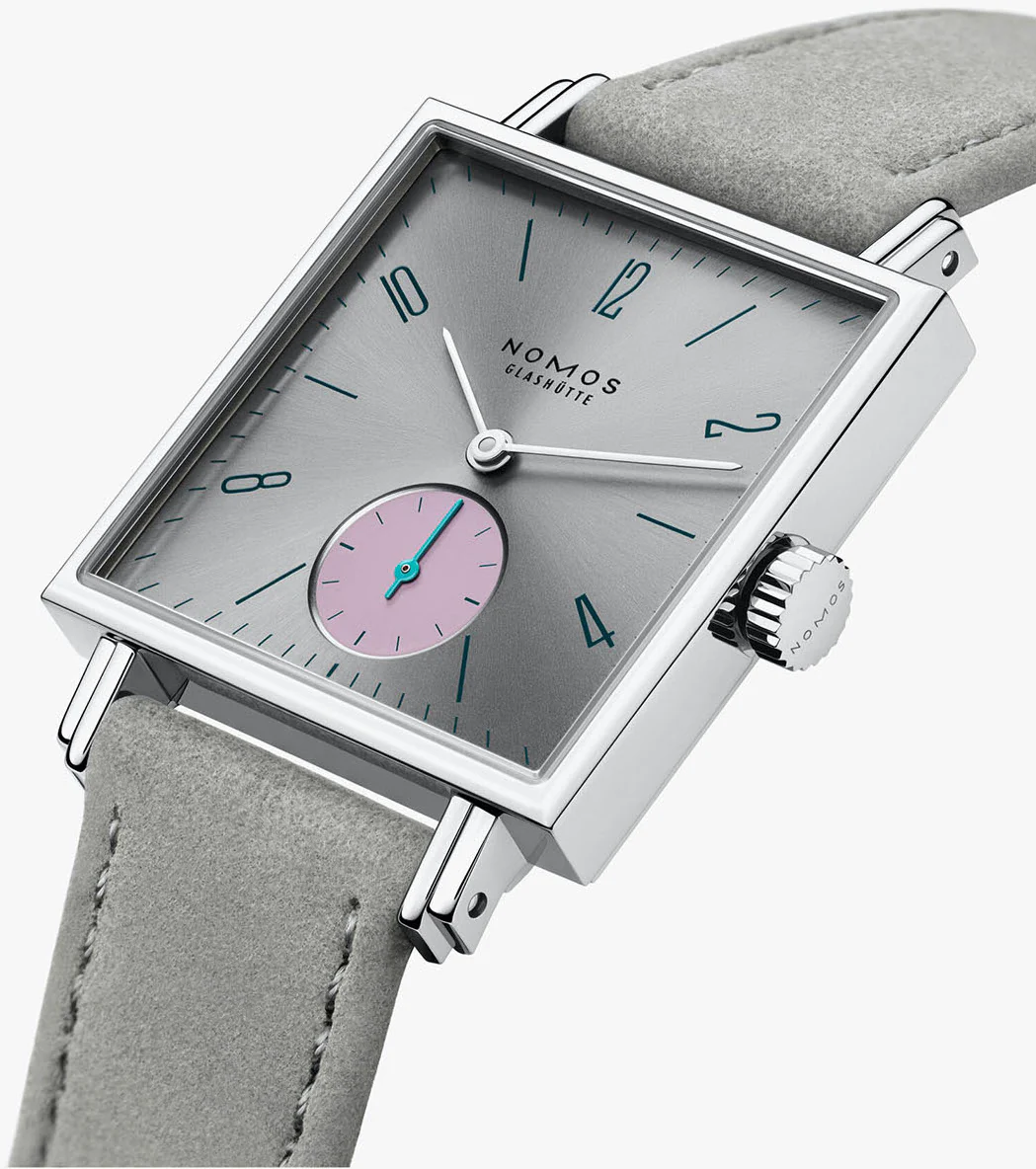 Nomos Glashutte Tetra Silvercut Steel Back Watch - Image 3