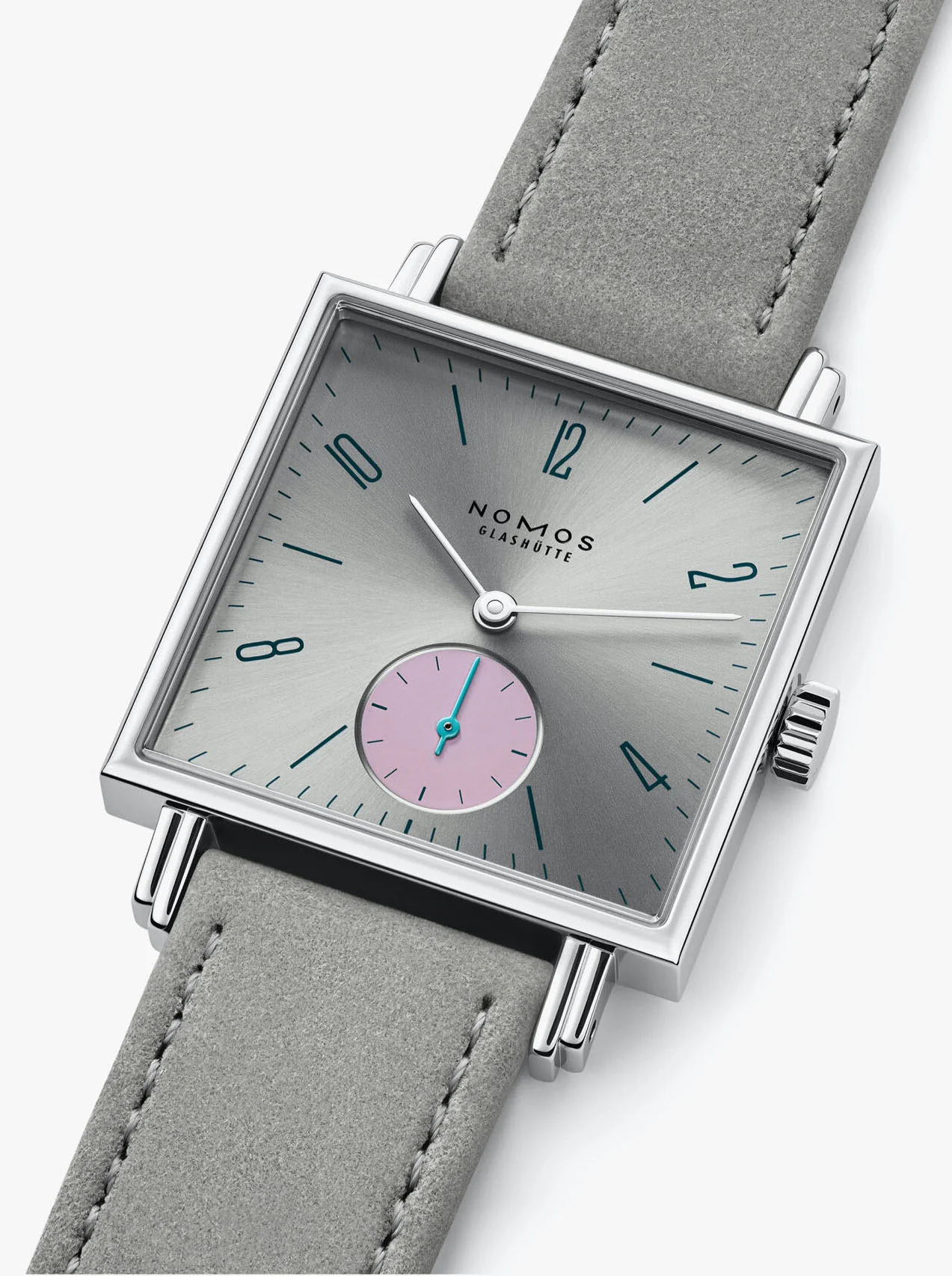 Nomos Glashutte Tetra Silvercut Steel Back Watch - Image 5