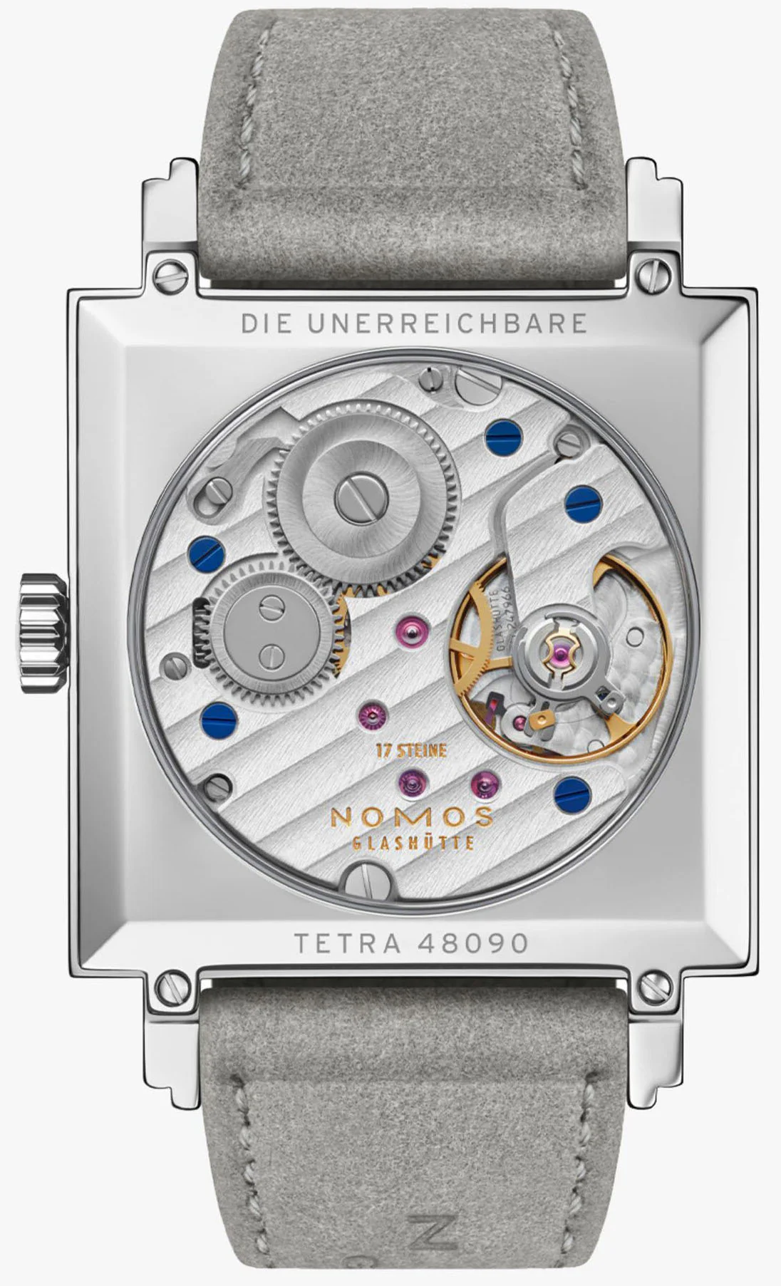 Nomos Glashutte Tetra Silvercut Sapphire Crystal Watch - Image 2