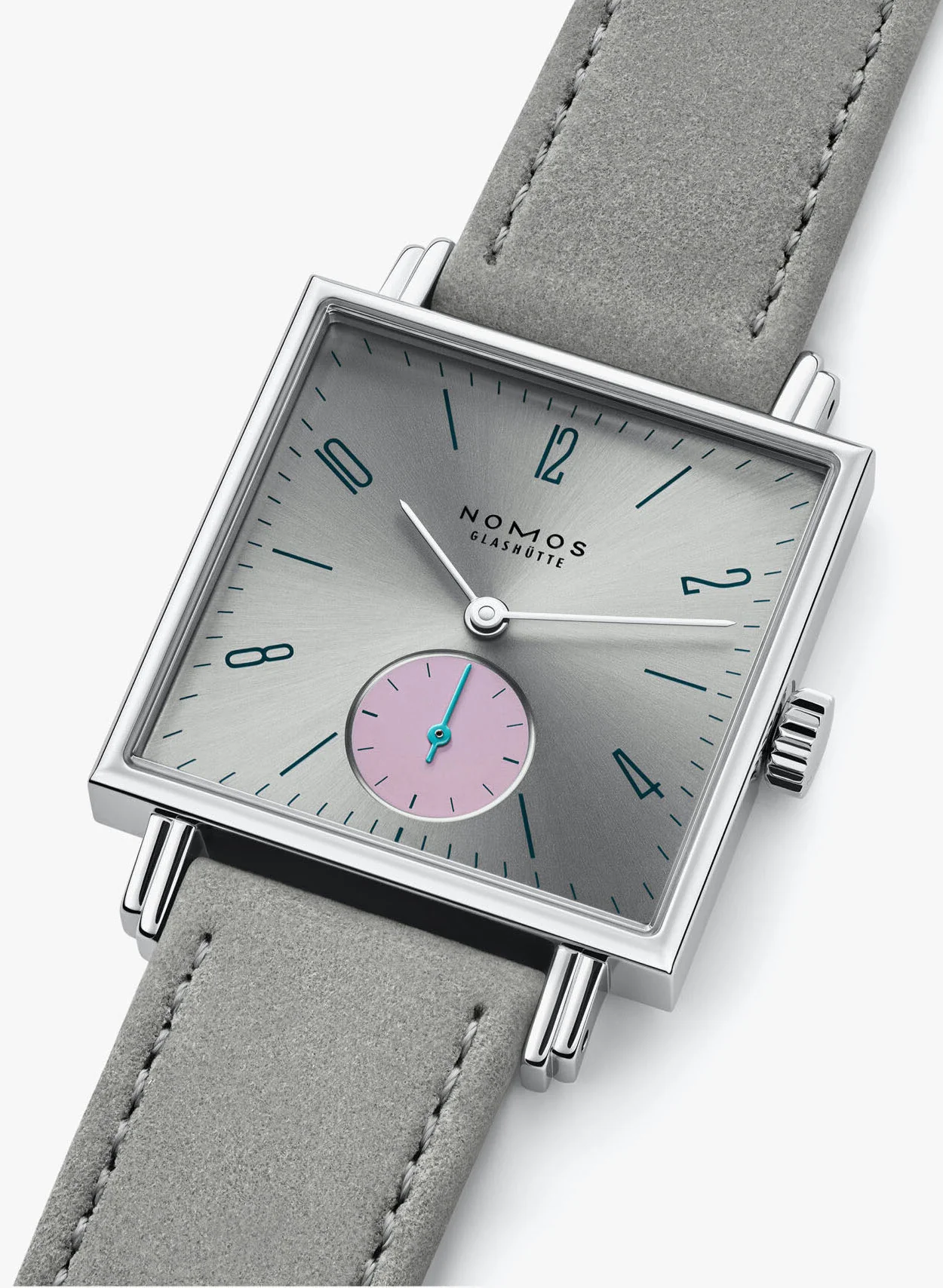 Nomos Glashutte Tetra Silvercut Sapphire Crystal Watch - Image 5