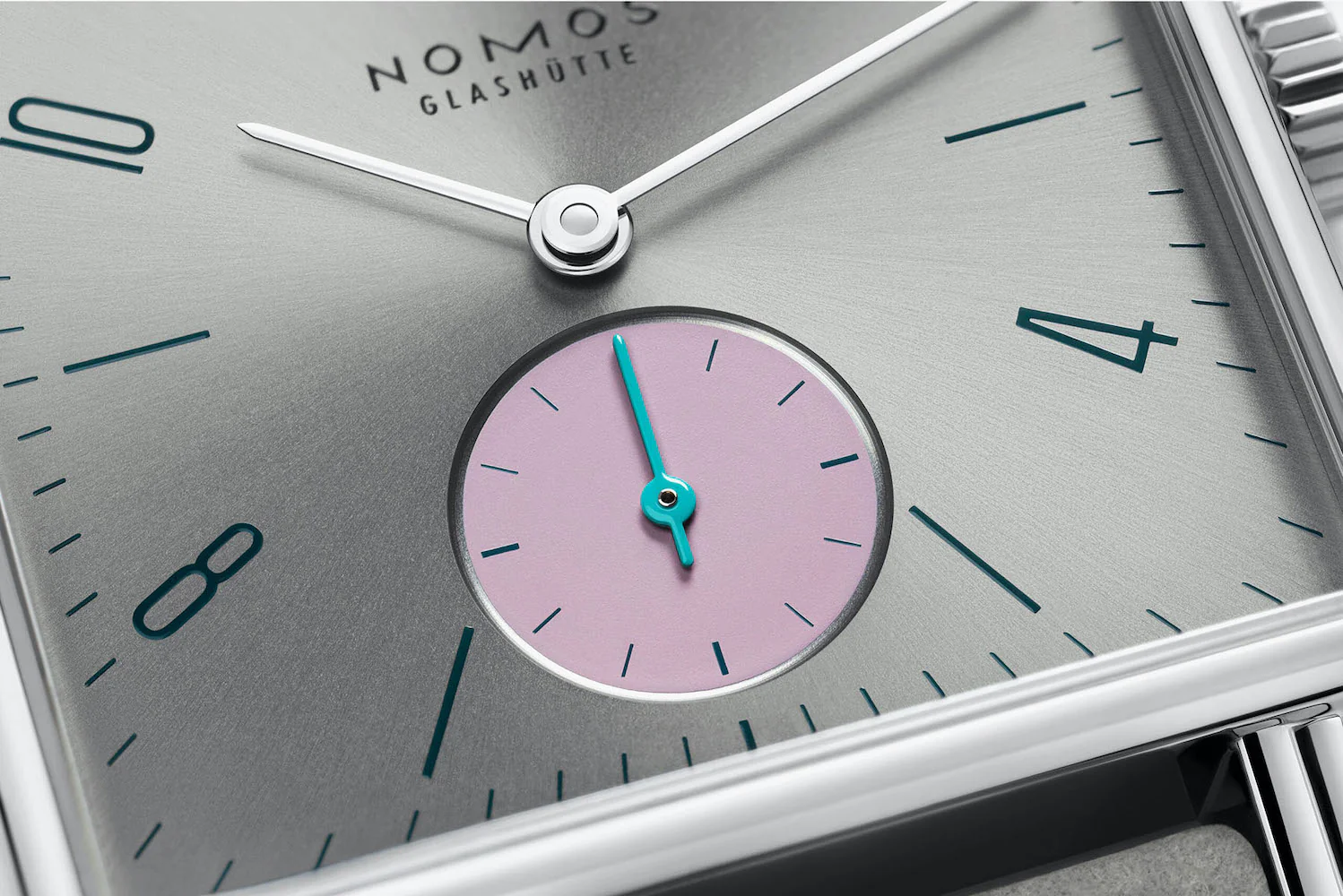 Nomos Glashutte Tetra Silvercut Sapphire Crystal Watch - Image 6