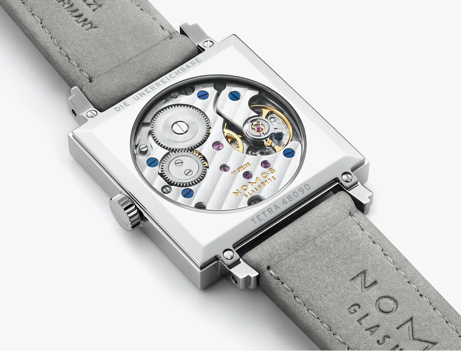 Nomos Glashutte Tetra Silvercut Sapphire Crystal Watch - Image 7
