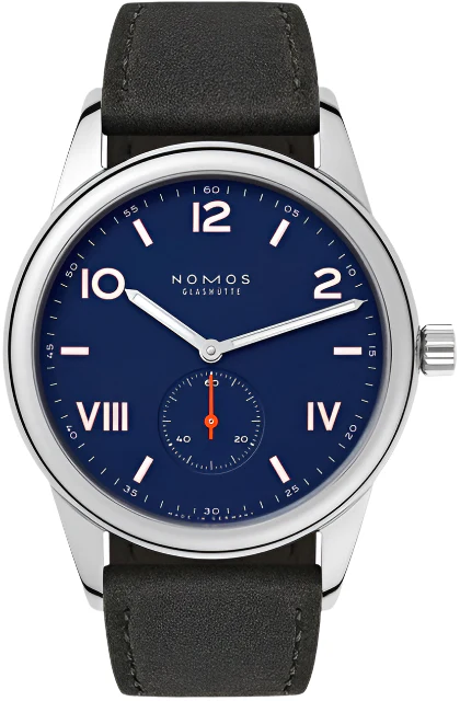 Nomos Glashutte Club Campus 38 Nigh Sky Steel Back Watch