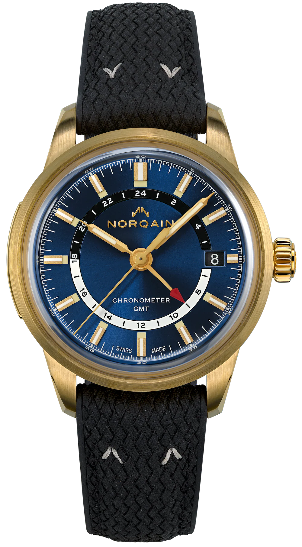 Norqain Watch Freedom 60 GMT Bronze Midnight Blue Limited Edition
