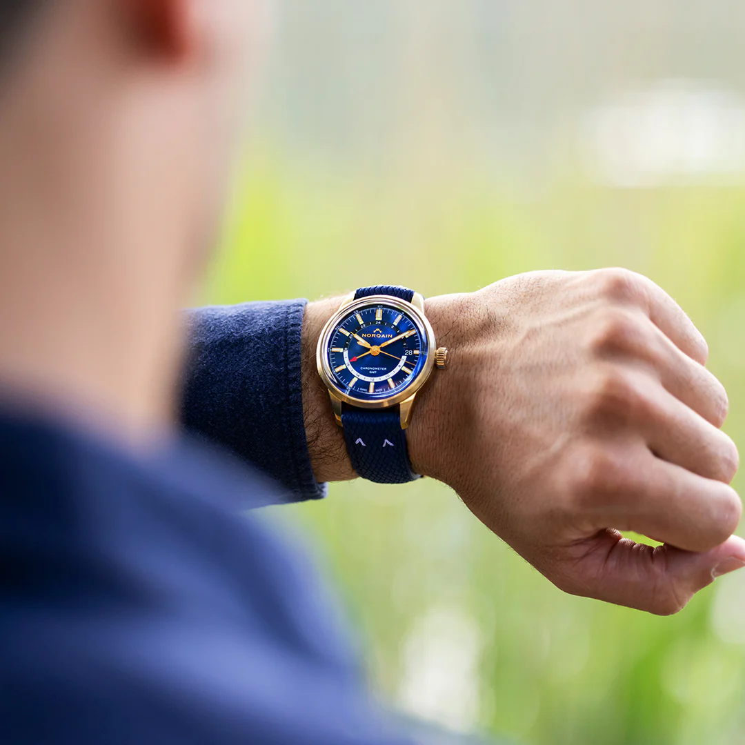 Norqain Watch Freedom 60 GMT Bronze Midnight Blue Limited Edition - Image 5
