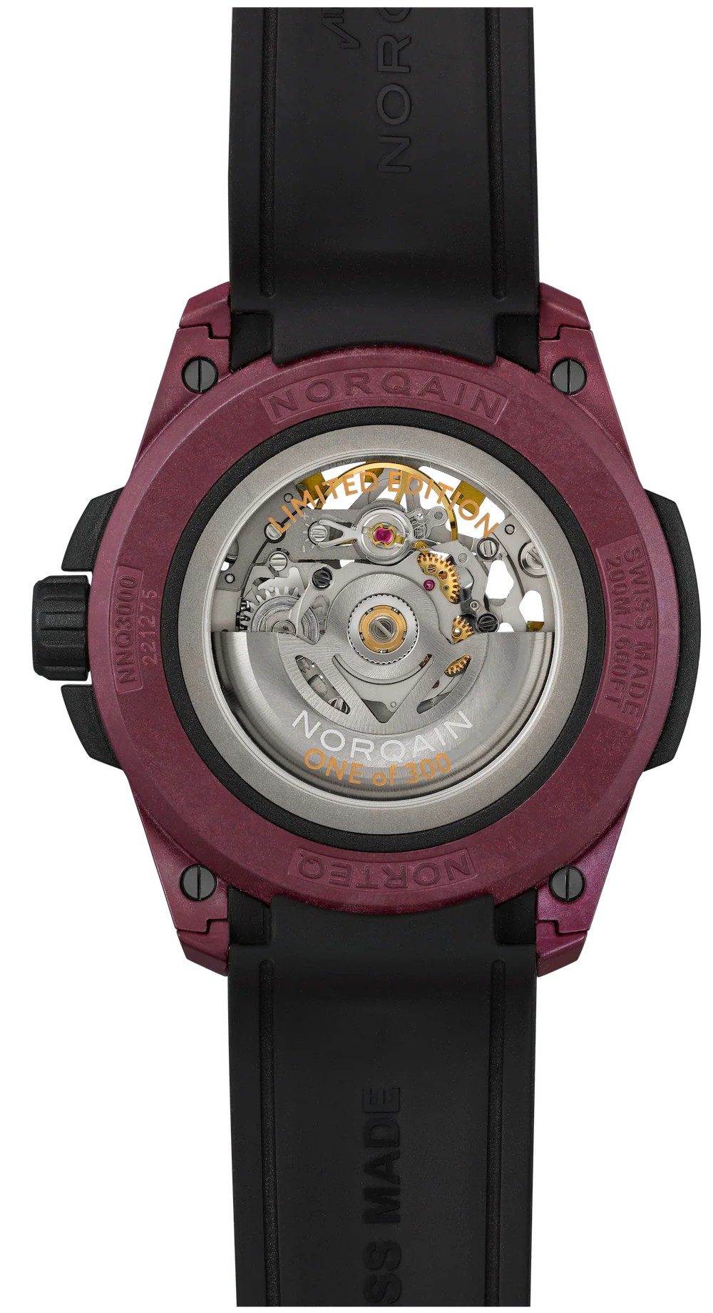 Norqain Wild One Skeleton Burgundy Limited Edition D - Image 2