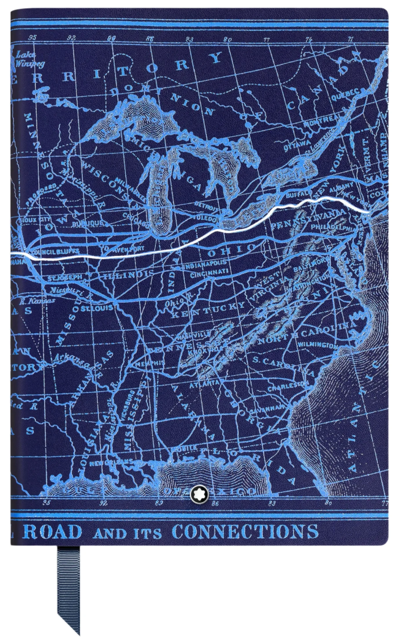 Montblanc Notebook #146 small, Meisterstück Around the World in 80 Days, Blue - Lined