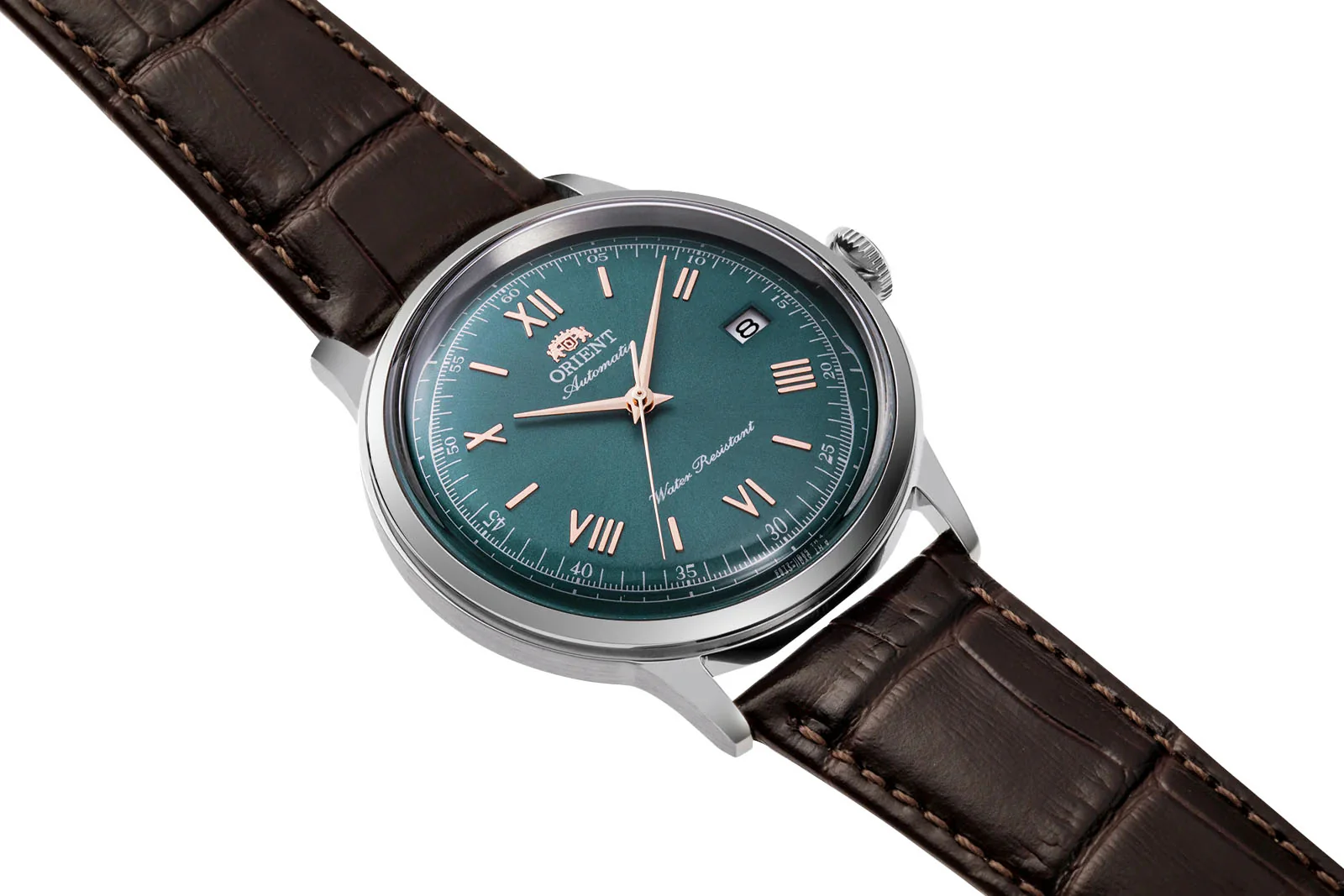 Orient Bambino 40.5mm Green Watch - Image 3