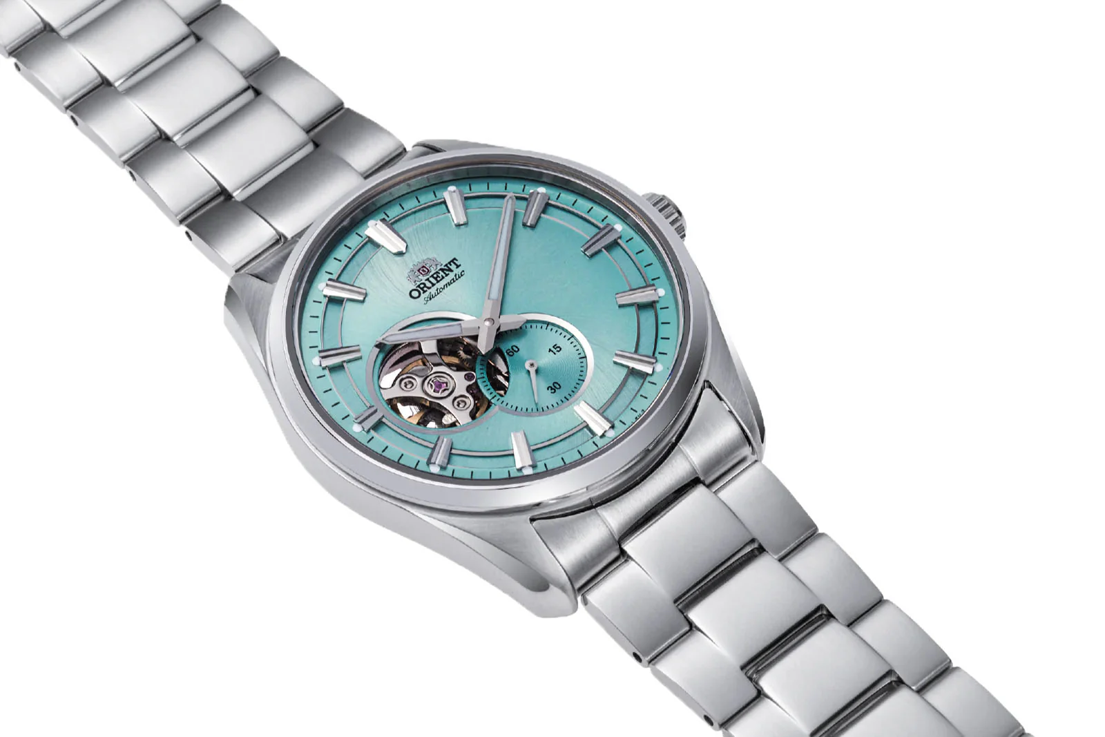 Orient Contemporary Open Heart Blue Watch - Image 3