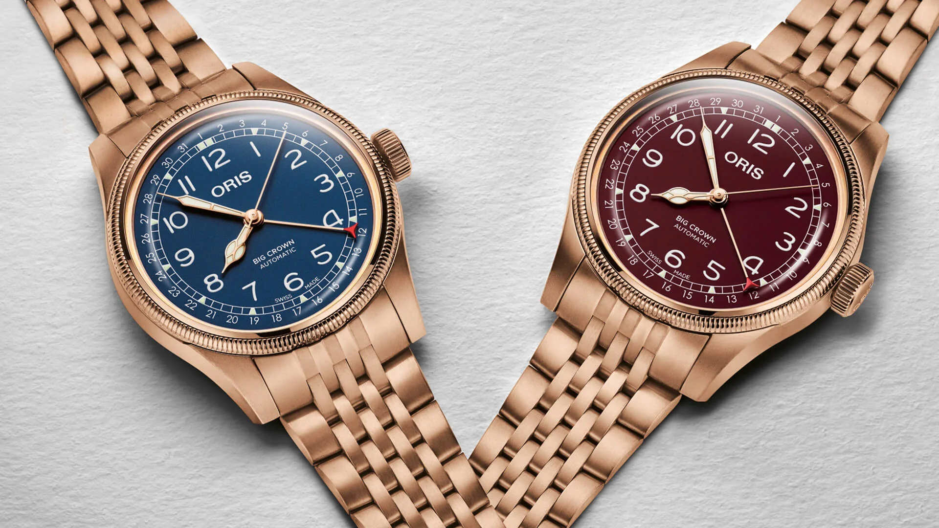 Oris Big Crown Pointer Date Bronze Blue - Image 3