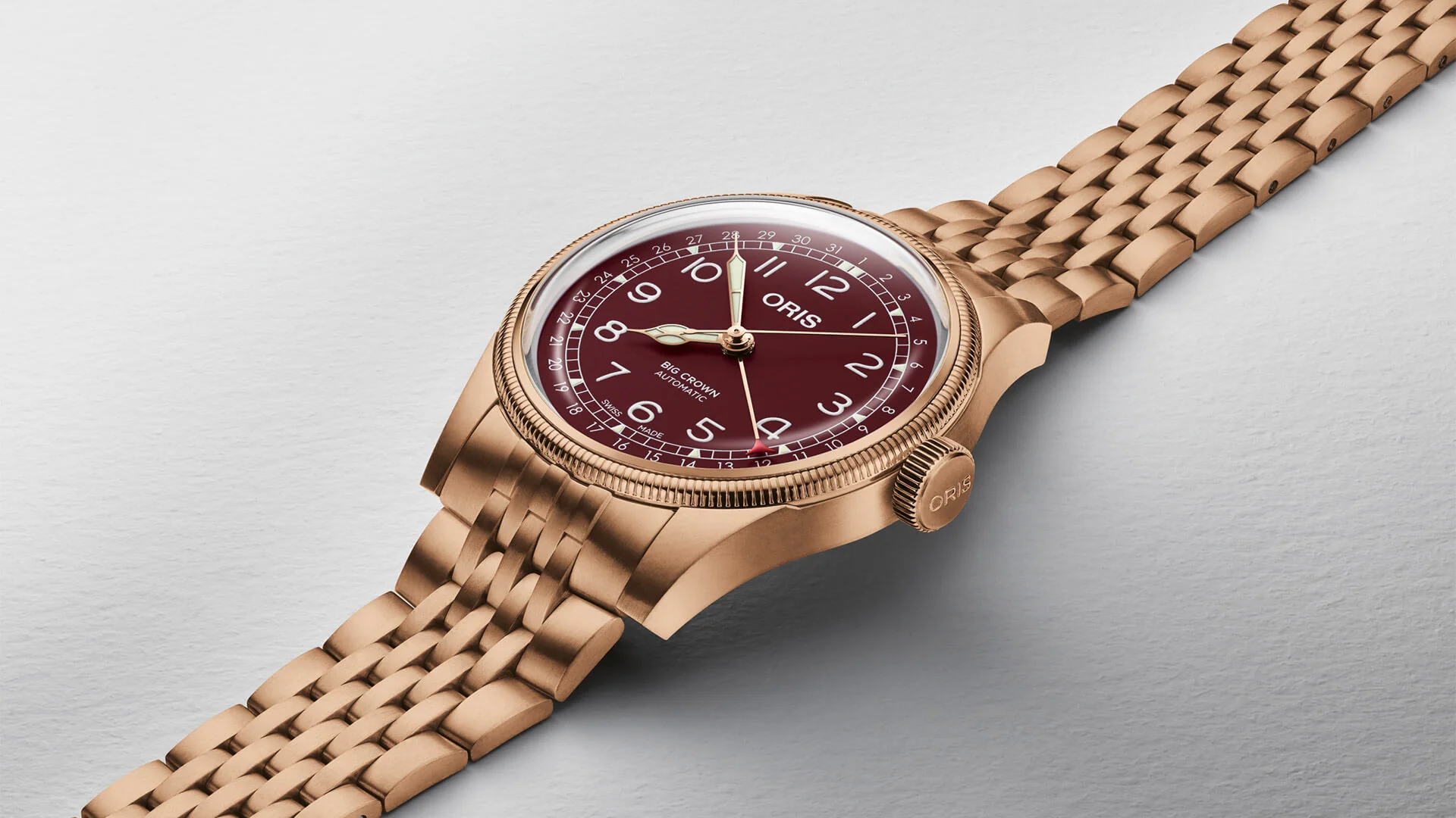 Oris Big Crown Pointer Date Bronze Red - Image 2