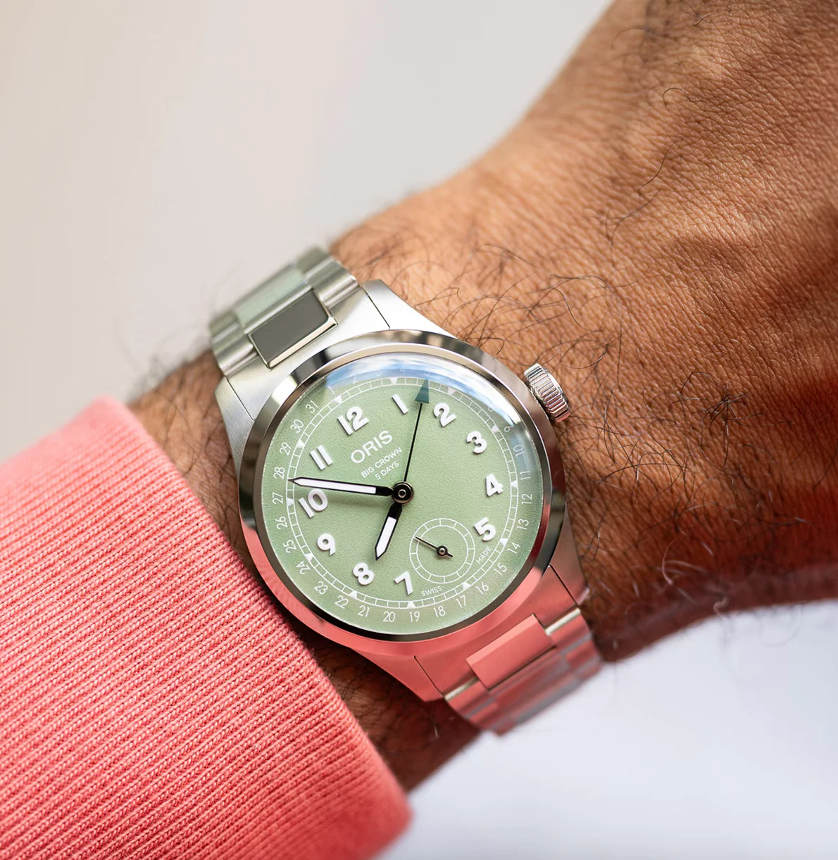 Oris Big Crown Pointer Date Calibre 403 Green Watch - Image 8
