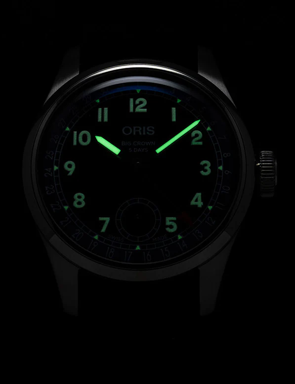 Oris Big Crown Pointer Date Calibre 403 Leather Watch - Image 6