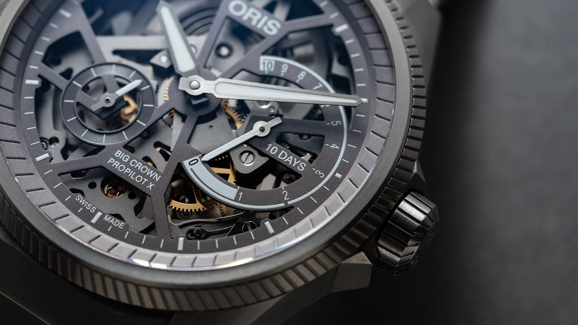 Oris Big Crown ProPilot X Calibre 115 Skeleton Leather Watch - Image 3