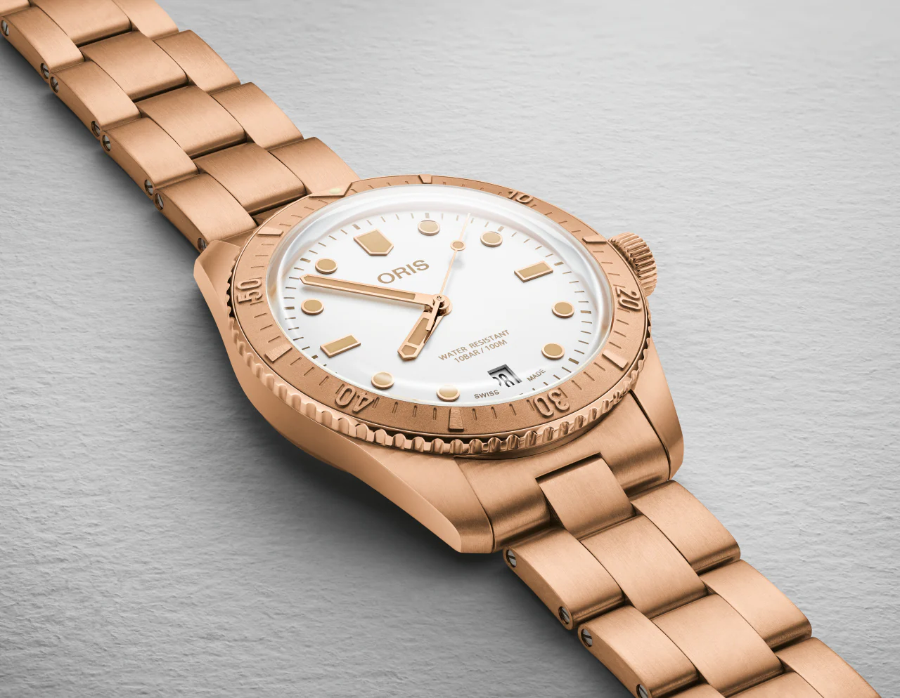 Oris Divers Sixty Five Bronze Cotton Candy White - Image 3