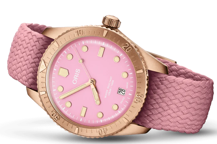 Oris Divers Sixty Five Cotton Candy Bronze Lipstick Pink - Image 2
