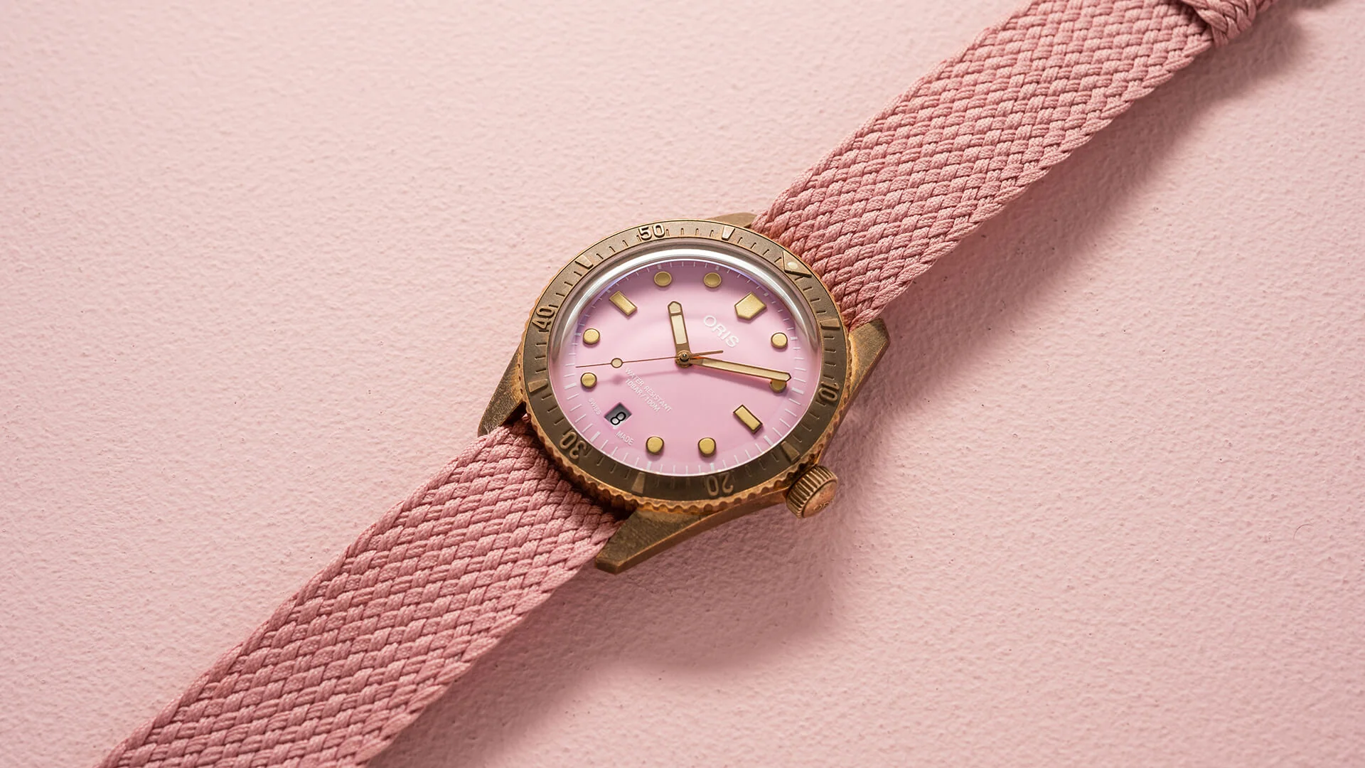 Oris Divers Sixty Five Cotton Candy Bronze Lipstick Pink - Image 5