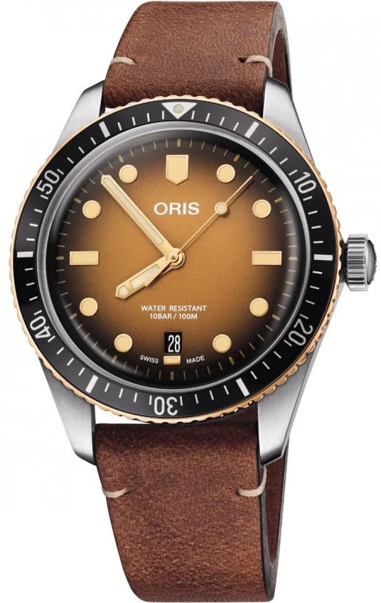 Oris Divers Sixty Five Leather Watch