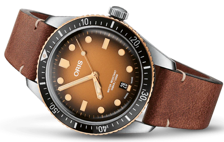 Oris Divers Sixty Five Leather Watch - Image 2