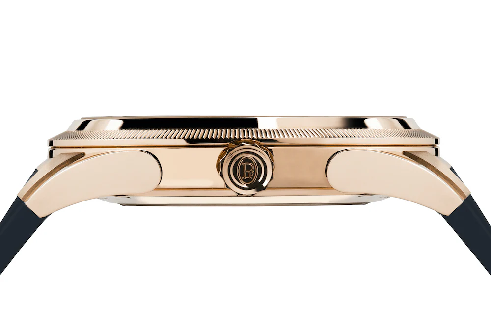 Parmigiani Fleurier Watch Tonda GT Rose Gold Blue Rubber - Image 4