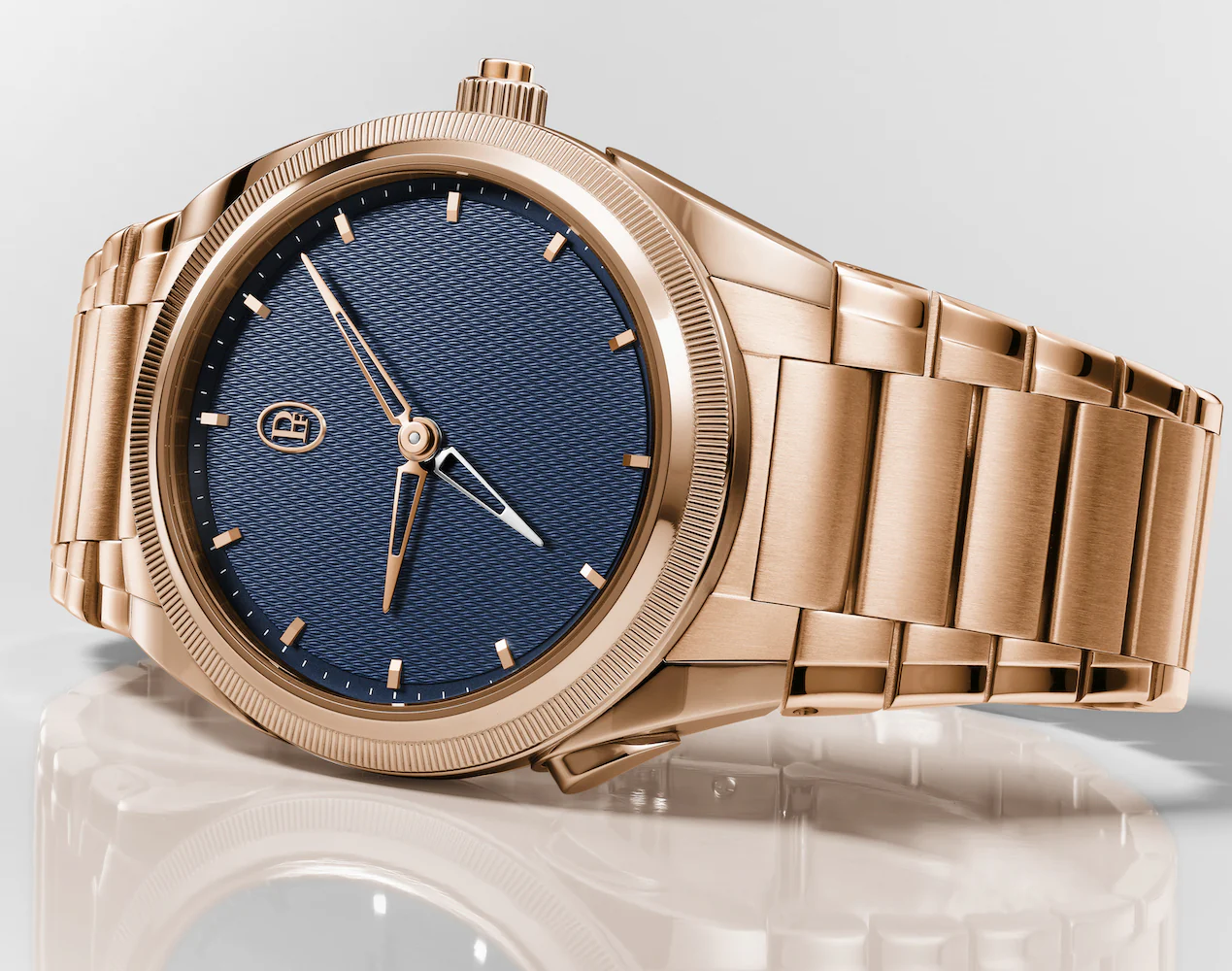 Parmigiani Fleurier Tonda PF GMT Rattrapante Gold Milano Blue Watch - Image 6