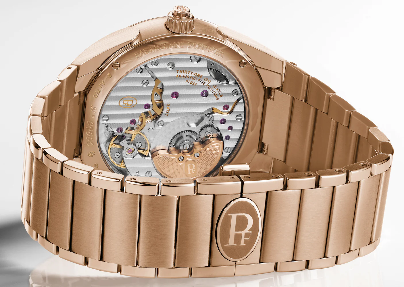 Parmigiani Fleurier Tonda PF GMT Rattrapante Gold Milano Blue Watch - Image 7