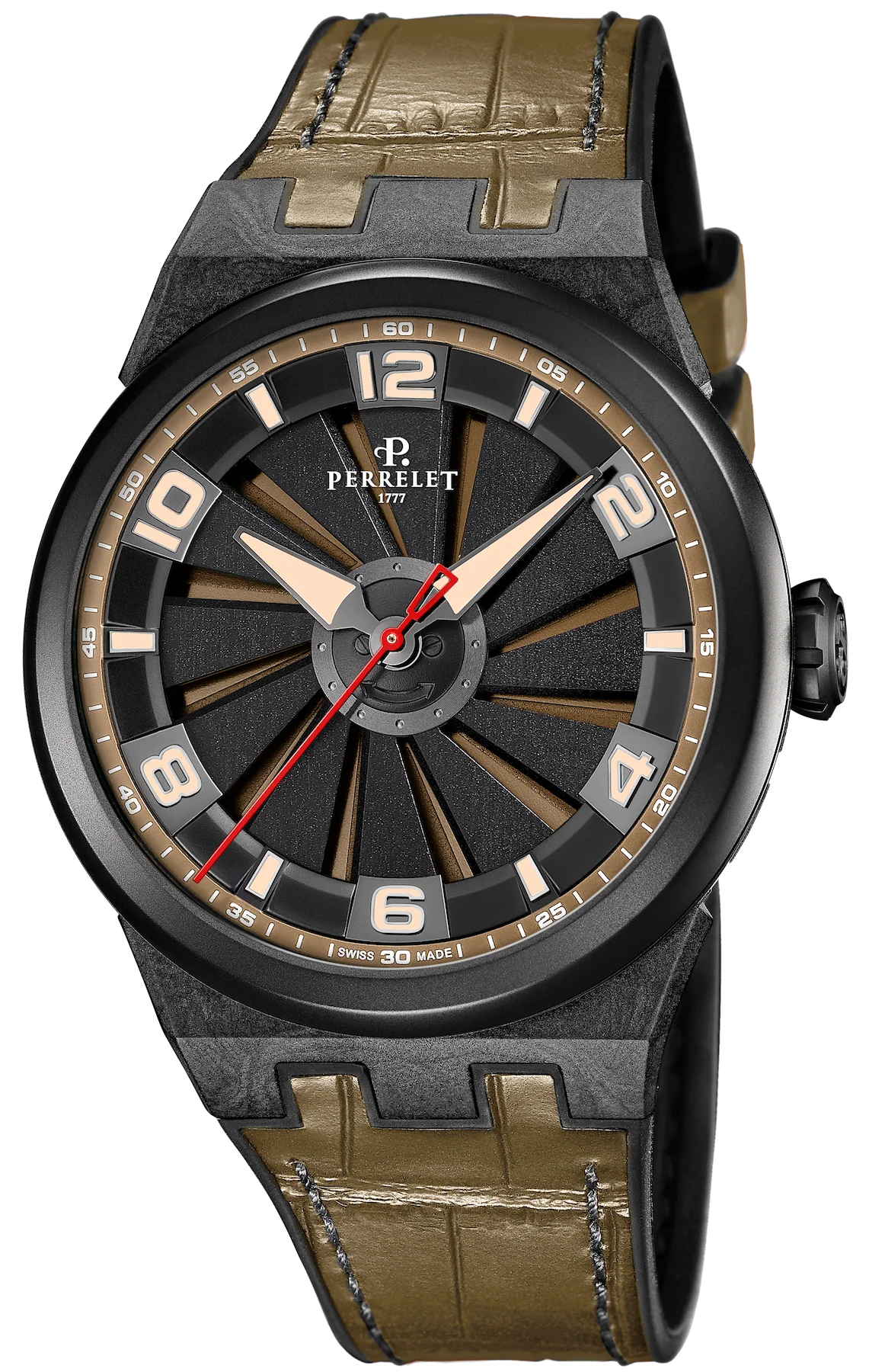 Perrelet Turbine Carbon Khaki Watch