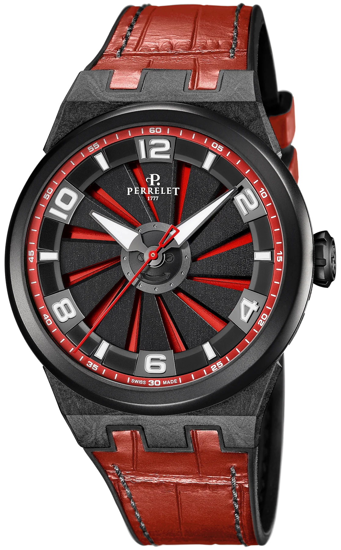 Perrelet Turbine Carbon Red Watch