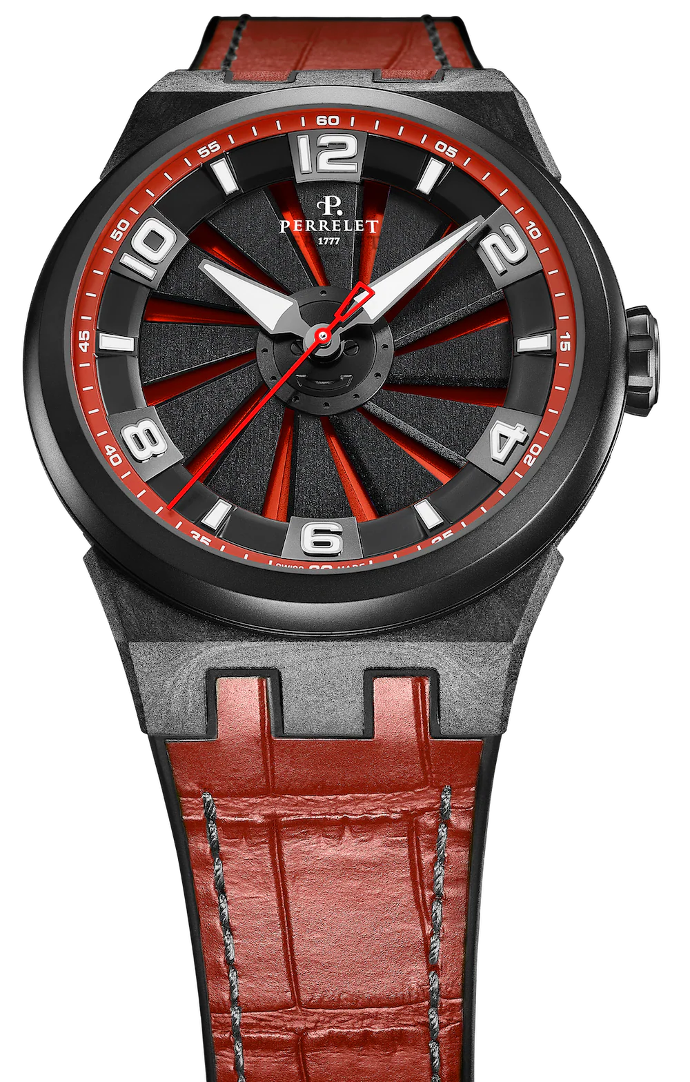 Perrelet Turbine Carbon Red Watch - Image 3