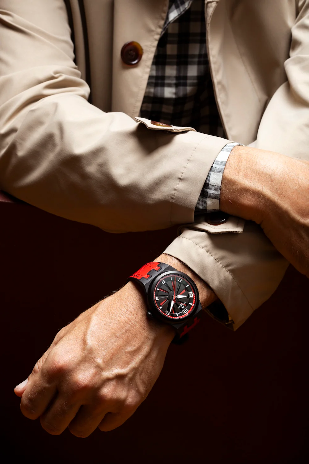 Perrelet Turbine Carbon Red Watch - Image 5