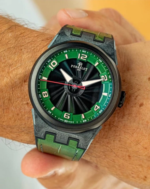 Perrelet Turbine Carbon Sports Green Watch - Image 5