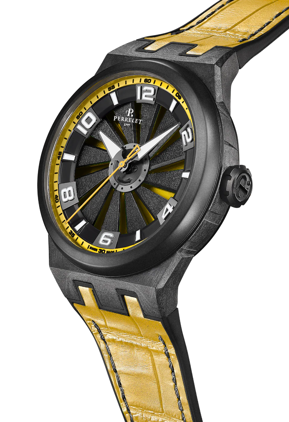Perrelet Turbine Carbon Yellow Watch - Image 4